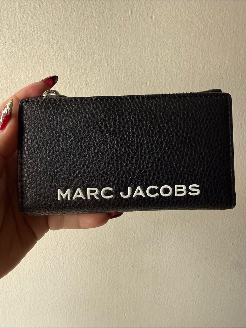 Marc Jacobs Black Leather Zip Wallet